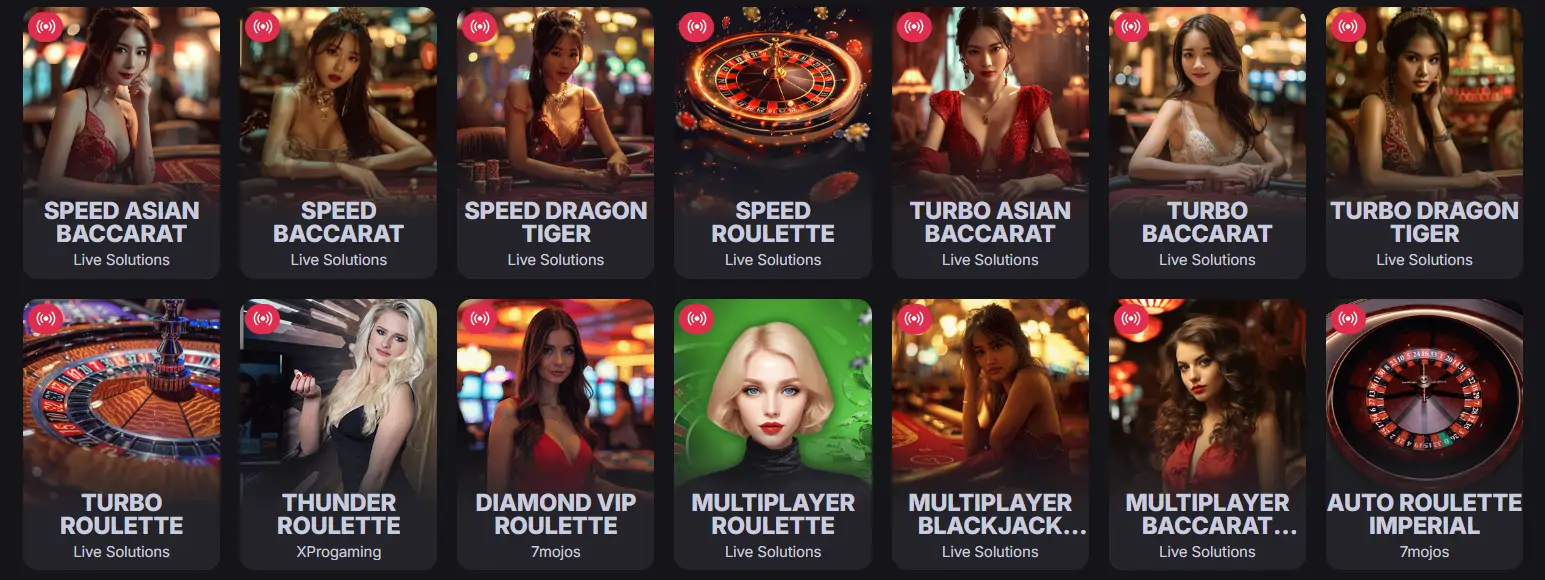 Realistische live casinospellen met echte dealers