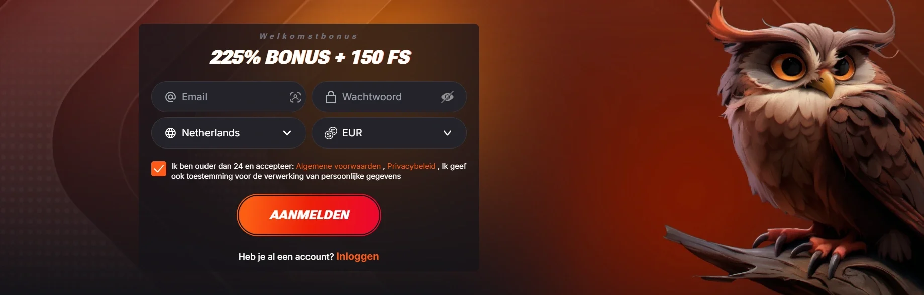 Maak eenvoudig een account aan bij Betsomnia